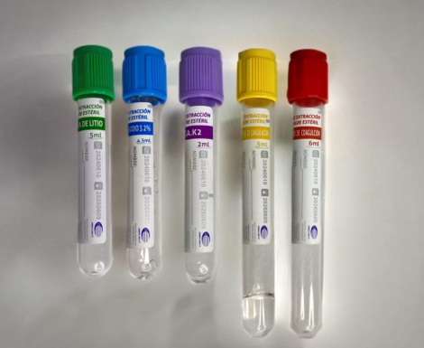 TUBOS DE EXTRACCIÓN DE SANGRE